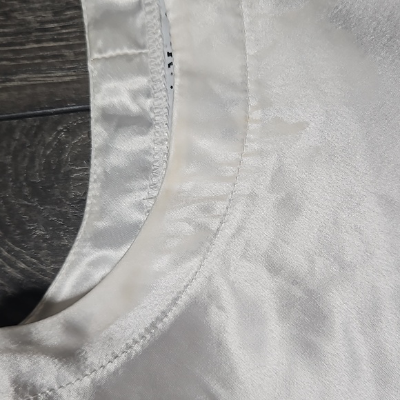 Vintage Karen Morgan white top with shoulder pads - Picture 6 of 7